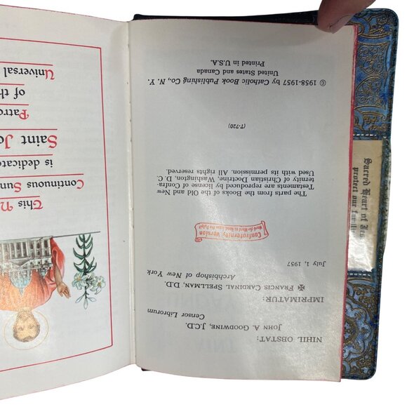 1957 Saint Joseph Catholic Missal Hardcover Vintage Prayer & Sunday Readings - Picture 4 of 11